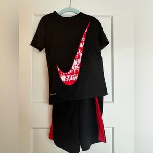 Nike dri-fit top with Jumping Beans active wear shorts. SZ4 little boys
